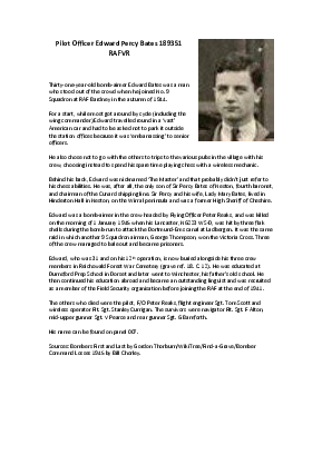 A preview of a PDF biography for Bates, Edward Percy